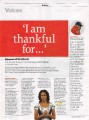 I Am Thankful For Article